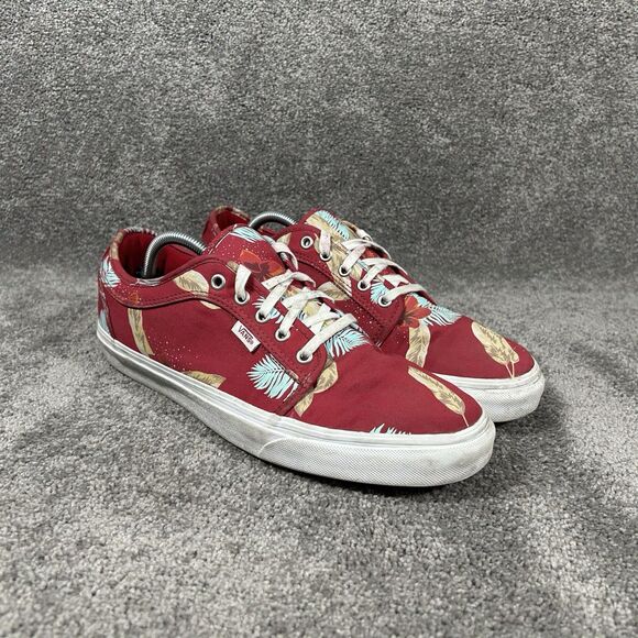 VANS Chukka Low Aloha Chili Pepper Mens Sz 11 Red Tropical Print Pro Skate Shoes main image 10